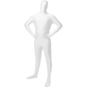 Funidelia D&eacute;guisement seconde peau blanc pour homme et femme, Inclut: Combinaison compl&egrave;te, Taille XL - Tenue pour adultes pour f&ecirc;tes, Carnaval et Halloween (Funidelia FR-BE-LU, neuf)