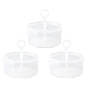 jojofuny Lot de 3 Tasses &agrave; Bulles Transparentes en PP Mini Machine &agrave; Mousse Manuelle pour Nettoyage Visage Grosse Capacit&eacute; Mousse Fine et Dense Outil Compact pour Soins Peau Quotidien (Merlun, neuf)