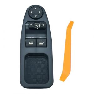 ZEALfix Interrupteur commande leve vitre bouton électrique pour fenêtre 6554.ZJ pour Dispatch Scudo 270 Expert (NFSpeeding, neuf)