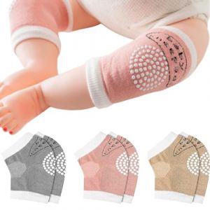 3 Paire de Genouillère Protège Genoux Bébé, avec des points en caoutchouc, Genouillere Bebe Antidérapant Protege Genoux Bebe Coton Unisexe Genouillères Bébé (VLAD SHOP ADV, neuf)