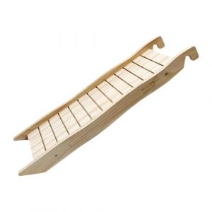 F Fityle Rampe pour clapier &agrave; Lapin, &eacute;chelle Suspendue pour Cage en Bois, Jouet d'escalade pour Hamster, Pont en Bois pour Souris, Petits Animaux, Chinchilla, A (Homegarden FR, neuf)