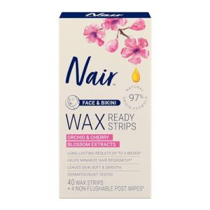 Nair Wax Ready-Strips for Face and Bikini, 40 Count by Nair (Daily Supply, neuf)