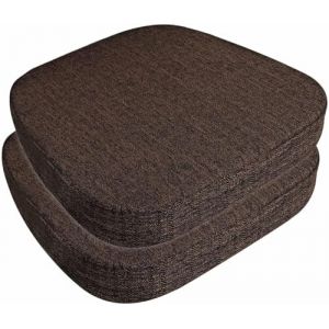 SDNAM Lot de 2/4/6 Galette de Chaise de Salle &agrave; Manger avec Attaches &ndash; Coussin de Chaise de Cuisine D&eacute;houssables et Lavables, Antid&eacute;rapants, Coussin de Si&egrave;ge pour Interieu/Bureau(#4,2pcs 40x38x3cm) (POSTTER SHOP, neuf)
