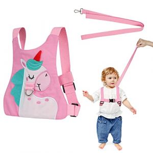 AOMIG Harnais de S&eacute;curit&eacute; Enfant,1.5M B&eacute;b&eacute; Ceinture Anti-perdue R&ecirc;nes Pour Tout-Petits Harnais de marche pour Enfant Sac a Dos Emp&ecirc;che Enfants de se Perdre,Convient pour Sortir (AomigEU, neuf)
