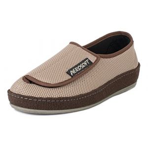 Aerosoft Chaussures Basses 6072-4P Femmes Hommes Respirantes antidérapantes (Beige, Numeric_37) (J. Hirsch Vertriebs-GmbH & Co. KG, neuf)