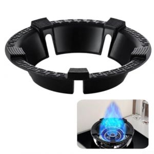 HEBEOT Anneau de support pour wok en fonte - Anneau de support coupe-vent pour wok - Support de poêle à gaz à quatre griffes (Grtshopper, neuf)