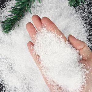 WeddHuis Neige Artificielle 60 g, Neige D&eacute;corative, Poudre de Neige, Fausse Neige, Flocons de Neige Secs pour D&eacute;coration de No&euml;l et F&ecirc;tes (Blanc) (UAB LIDMIBI LT, neuf)