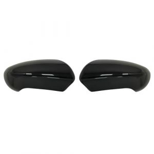 KYYET Convient pour Nissan Qashqai J10 2007–2014 Coque de rétroviseur côté gauche et droit Noir brillant (KYYET, neuf)