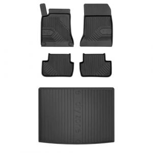 MOTOS Kit de Tapis de Voiture et de Tapis de Coffre en Caoutchouc pour Mercedes-Benz B Classe W246 2011-2018 Améliorez Votre Confort de Voyage avec Tapis antidérapant Voiture 3D- Tapis de Sol Voiture (MOTOS EU, neuf)