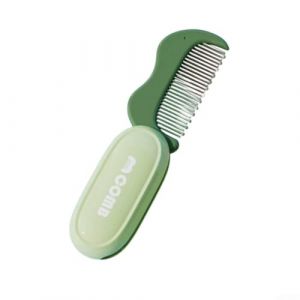 Peigne Portable Pliable avec D&eacute;tachant D&eacute;tachant pour Humains et Chats Outil de Toilettage Compact avec Poign&eacute;e Ergonomique (Vert) (UsSHOP, neuf)