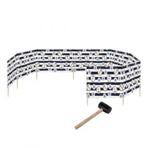 Garronda Paravent 12m Plage Coupe-Vent Camping Brise-Vent avec Marteau en Caoutchouc GAEX001 (Ancres-65, 12 m) (Hisert, neuf)