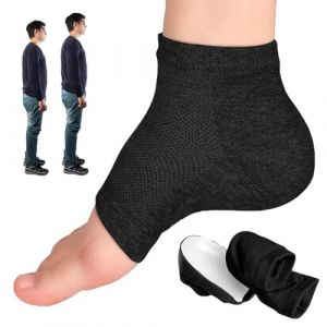 Chaussettes Height Max, Coussinet de Talon Invisible, Chaussettes &agrave; hauteur maximale, Chaussettes de Rehaussement Semelles Int&eacute;rieures pour Augmentation pour Hommes et Femmes (3,5 cm, Noir) (LIJINTU LIMITED, neuf)