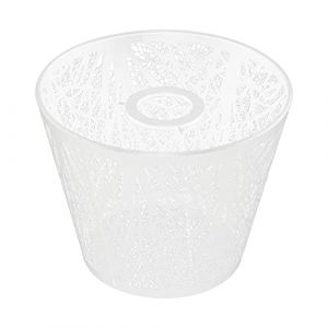 Abat-Jour Abat-Jour en Fer forgé, Abat-Jour sculpté en Forme d'arbre Forestier, Mini Abat-Jour E27 pour Lampe de Table, Chambre à Coucher, Décoration de Chevet (White) (Mixitech, neuf)