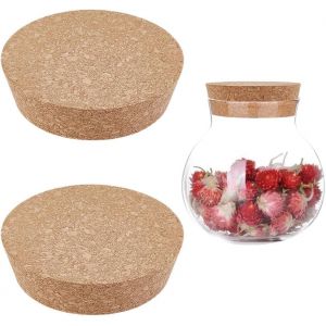 Bouchons de li&egrave;ge coniques 2 pi&egrave;ces Bouchons de vin Bouchon de bouteille en li&egrave;ge Bouchons de vin naturels en bois tendre Bouchons de bouteille en bois Bouchons de li&egrave;ge pour bocaux Pots en verre (ZDD123, neuf)