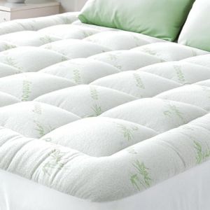 Niagara Surmatelas 120 x 190 cm en Bambou, Respirant, rafraîchissant sur Matelas 2 Personnes 120x190 avec Poches Profondes pour Matelas 20-50 cm (AC Global Distribution, neuf)
