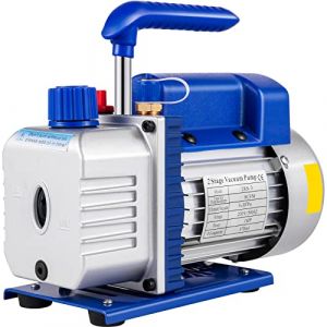 VEVOR Pompe à Vide Climatisation 9 CFM 1 HP Pompe à Vide Climatisation Voiture Electrique Air Vacuum Pump Systèmes de Réfrigération Climatisation (New Clear VEVOR, neuf)