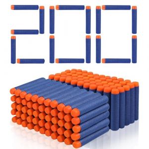 SJACXANM Balle Nerf, 200PCS Flechette Nerf, Mousse Recharge De Fléchettes, Flechettes De Recharge pour Blasters, 7.2cm MunitionNerf pour NerfN-Strike Elite Series Blasters Kid Toy Gun (BIABRSCAT S.R.L., neuf)