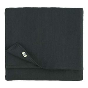 Linen & Cotton Nappe de Table en Tissu Drap de Table &agrave; Manger Hygge - 100% Lin, Noir (140 x 140 cm) Petite Carr&eacute; D&eacute;coration de Table Basse pour Maison Cuisine Anniversaire Mariage F&ecirc;te No&euml;l D&icirc;ner (Linen & Cotton Limited, neuf)
