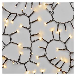 EMOS Guirlande lumineuse LED blanc chaud pour l'int&eacute;rieur et l'ext&eacute;rieur - 8 m de long - IP44 - Avec 400 LED - C&acirc;ble de 5 m et bloc d'alimentation - Fonction minuterie de 6 heures - Pour f&ecirc;te, No&euml;l, (brick'n'bloom, neuf)