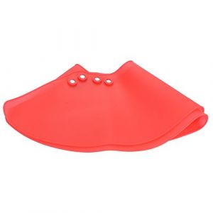 Cape coiffeur Cape de Coiffure Protection du Cou Collier de Coiffeur Cape de Coupe de Cheveux en Silicone Fournitures de Coiffure Capes de Coiffure pour coupes de cheveux (rouge) (Sinctual, neuf)