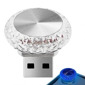 Moxeupon Lumi&egrave;res de d&eacute;coration d'int&eacute;rieur de voiture USB - lumi&egrave;re d'ambiance LED color&eacute;e USB - &Eacute;clairage d'ambiance LED pour l'int&eacute;rieur de la voiture (Facynde, neuf)