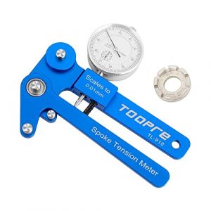 Harilla Vélos Tension Mètre Rayons Outil de Calibrage Durable Vélo de Route Indicateur Mètre VTT Jante Réglage Tensiomètre Vélo en Alliage D'aluminium, Compteur mécanique (Harilla, neuf)