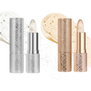 Color Changing Lipstick,Encre A Levre Sans Transfert,Rouge &agrave; L&egrave;vres Longue Tenue Paillet&eacute;,Rouge &agrave; L&egrave;vre Permanent,Transferproof Color Changing Lipstick For Older Women,Maquillage Cor&eacute;en (Or+Argent) (xiaxiappa99, neuf)