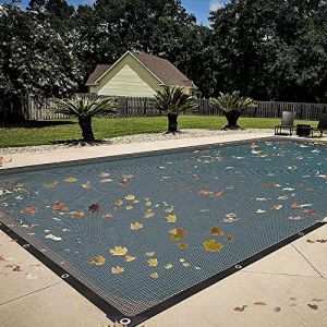 Douce Protection Piscine pour Piscine Rectangulaire 6 X12 M Couverture Piscine D'hivernage, Bâche Protection pour Piscines Creusées Et Hors Sol, en Polyéthène, Résistant, Maille Fine (kedouia, neuf)