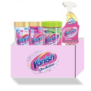 Vanish Pack Maxi détachant : Détachant Textile & Raviveur de Blancheur -Poudre 940g + Détachant Textile et Anti-décoloration -Poudre 940g + Pistolet Détachant Textile Puissant Avant Lavage – 500mL (Pennguin-FR-Home, neuf)