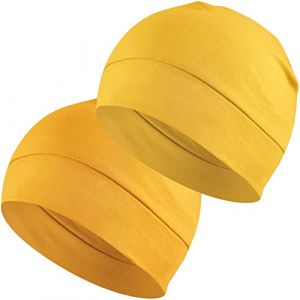 EINSKEY Bonnet de Nuit Homme Femme, 100% Coton L&eacute;ger Fin Skull Cap pour Sport, Chimio, Cancer, Sommeil, Casque Moto (EINSKEY FR, neuf)