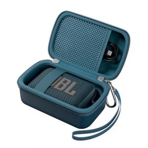 ProCase Housse de Protection pour Enceinte JBL GO 4/GO 3, Speaker Case Portable, &Eacute;tui de Transport Rigide pour Enceinte JBL GO 3 Eco Ultra, Sac de Rangement Anti-Choc Anti-Rayure -Bleu (ChangBo Store, neuf)