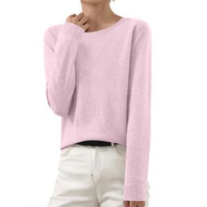 AEGJEGVD Soldes Pull Femme à Manches Longues en Tricot Sweat Blouse col Rond/col Montant Côtelé Chemisier Top Léger Sweatshirt Chic et élégant sous Pull Haut T-Shirt Pulls Femmes Chic Chaud Pas Cher (⭐⭐⭐⭐⭐AEGJEGVD⭐⭐⭐⭐⭐, neuf)