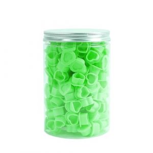 200Pcs C&oelig;ur Cup Tatouage Encre Gobelets Silicone Heart Tattoo Encre Caps avec Base Jetable Pigment Cups Ink Caps pour Tatouage Fournitures (vert) (JUNM Tattoo Store, neuf)