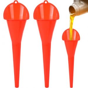 SZJFYMQ Entonnoir long Fin,Entonnoir de remplissage,entonnoir &agrave; carburant, 2 Pack Entonnoir long entonnoir &agrave; huile moteur &agrave; essence additif moto ferme agricole utilisation pratique,29CM (rot) (shenzhenshijinfuyuandianzishangwuyouxiangongsi, neuf)