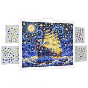 Lifewit Table Puzzle 1500 Pièces, Planche Puzzle 89 × 68,5 cm avec 4 Tiroirs et Couverture, Plastique Plateau Puzzles avec Rotatif à 360°, Grand Rangement Puzzles pour Adultes (Lifewit Home FR, neuf)
