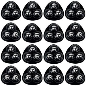 EnixwH 16 Pièces Universelles Petites Roulettes pour Meubles Auto-Adhésives Mini Roulette pour Petit Electromenager, pour Machine à Café, Poubelle, Appareils De Cuisine (Bille en Acier Noire) (PENGRUIY, neuf)