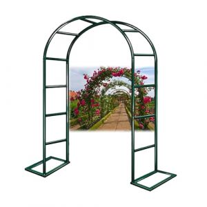 Arche De Jardin En M&eacute;tal Avec Base, 140 200 240 300 350 cm Largeurs Roses Soutien Archway Pour Plantes Grimpants, Support Tonnelle D&eacute;coration De Mariage, Treillis Pergola De Patio(Vert,300x220 cm (LxH (Mei Ma-DE Sao Wo cplm, neuf)