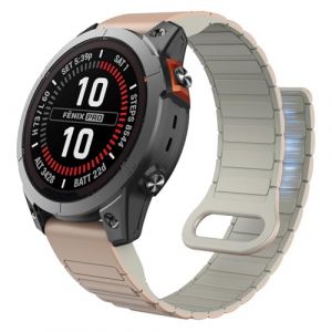 ISABAKE 26MM Bracelets Compatible avec Fenix 7X/Fenix 6X/Fenix 5X/Fenix 3/Fenix 8 51mm, Bracelet Magn&eacute;tique Silicone Band pour Fenix 7X Solar, Fenix 6X Pro, Fenix 5X Plus, Fenix 3 HR,Quaitx3,Enduro 2 (Isabake, neuf)