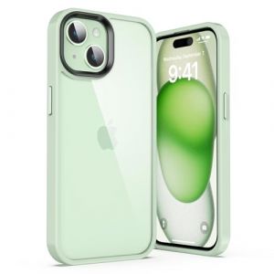 ULAK Coque Transparente Compatible avec iPhone 15, Anti-jaunissement Protection Robuste Transparente et résistante aux Chocs en TPU Souple, Coque de Protection légère pour iPhone 15 6,1 Pouces,Vert (easyarise, neuf)