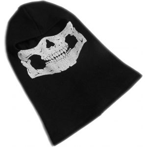 Yoimckay 1 masque fant&ocirc;me Call of Ghost Duty Masque cr&acirc;ne int&eacute;gral pour le ski, le v&eacute;lo, la moto, le cosplay, l'hiver, les sports de plein air (LEON DERVAN, neuf)