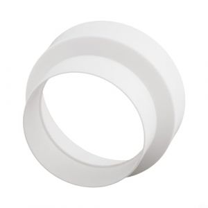 Connecteur r&eacute;ducteur en PVC, r&eacute;duction de la ventilation de tuyau, ventilation de tuyau rond, raccord r&eacute;ducteur circulaire (80-100) (xiaoehong, neuf)