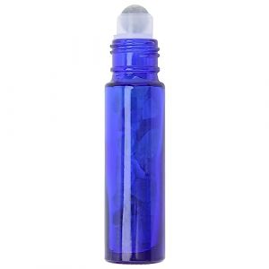 ZJchao Bouteille en Verre à Huile Essentielle Bleue Conception de Fuite Durable 10 Ml Portable (Bouteille de gravier de boule de luciole colorée) (WYANG188, neuf)