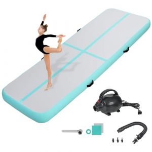 KIKILIVE Tapis de Tumbling, 20 CM d'épaisseur Tapis d'entrainement, 5M Tapis de Gymnastique,Tapis d'exercice avec Pompe à air, Piste de Gym Gonflable, Matelas d'Air (Creality 3D EU, neuf)