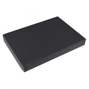 HMF 1458-50 Mousse prédécoupée, cube de mousse, 345 x 275 mm, garniture de valise, Tabletop, hauteur: 50 mm (hmf_shop, neuf)