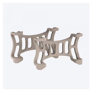 Tractive : 2 Attaches en Caoutchouc pour Traceur GPS pour Chien Tractive Dog 6 (Marron) (Tractive, neuf)
