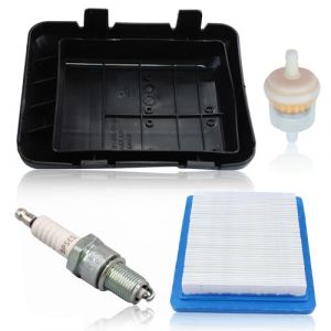 AUMEL 491588S Filtre &agrave; Air pour Honda GCV160 GCV190 GCV145 GCV170 Filtre Tondeuse set avec Couvercle Filtre Essence Bougie D'allumage Remplace 17211-ZL8-023 17231-Z0L-050 (4) (AUMEL STORE, neuf)