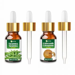 Salvia Combo d'huile : Colocynth (Citrullus colocynthis) &ndash; 1,01 Fl Oz (30 ml) & huile Taramira (Eruca sativa) &ndash; 30 ml (24x7healthstore, neuf)