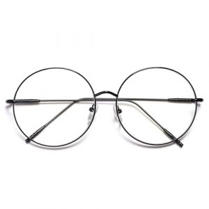 EYEGLSMST Lunettes de lecture rondes surdimensionn&eacute;es r&eacute;tro 3.5 pour hommes et femmes, grandes lunettes de lecture en m&eacute;tal vintage, adapt&eacute;es aux personnes ayant de grandes t&ecirc;tes et visages (weiruirui, neuf)