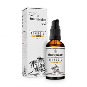 Störtebekker Premium huile barbe homme pour le soin quotidien de la barbe de 3 jours ou complète - Huile avec odeur agréable - Ingrédients de haute qualité - Fabriqué en Allemagne (Crusoe) (Störtebekker, neuf)