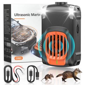HOPPE'S Anti Martre Voiture, Répulsif Anti Fouines Ultrason, Repulsif Fouine pour Voiture, Répulseur d'animaux pour Voiture, avec LED, 1PC (SUNQI LIMITED, neuf)